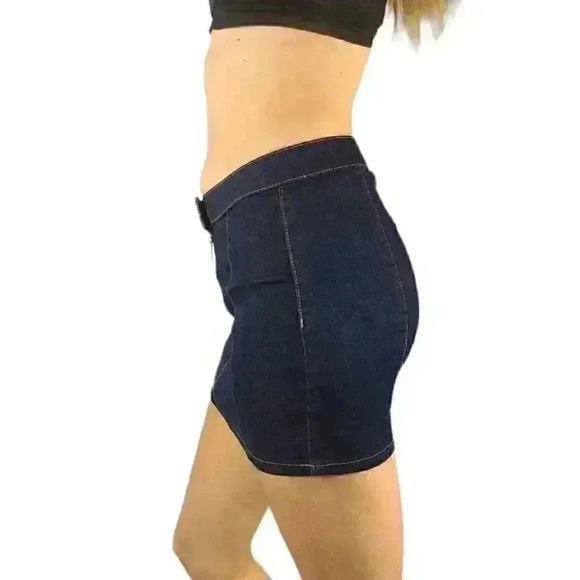 Blue Spice Denim Mini Skirt Zippered Women's Size 0 Excellent Condition - Picture 3 of 3
